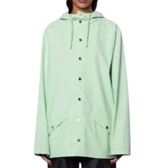 RAINS UNISEX JACKET, MINT GREEN, Sz XL - Picture 1 of 9